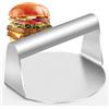 Solvant Smash - Pressa per Hamburger, Rotonda in Acciaio Inox, per Hamburger, per Barbecue Piatto e Hamburger, Professionelles Edelstahl Burgerpresse Grillzubehör für Flat Top Grill
