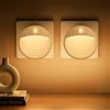 Yuinzin Luce Notturna Bambini, 3 Modalità Luce Notturna Sensore Movimento, 2 Pezzi Luminosità Regolabili Luce Notturna da Presa, 2700K Bianco Caldo Lucina Notte Bambini