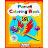 Color Box Parrot Coloring Book For Kids (Tascabile) Tropical Birds Coloring Book