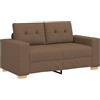 vidaXL Divano Divanetto Marrone 120 cm in Tessuto, divanetto, Divano, Divano, Divano a 2 posti, Divano, Divano a incandalco, Divano Imbottito