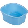 Relaxdays Vaschetta Pedicure, Vasca per Pediluvio, Bacinella Lavapiedi 15x33x38 cm, Catino per Piedi, Foot Spa, Azzurro