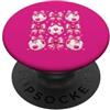 Pink Girly Soccer Club Simpatico pallone da calcio rosa con fiocco Coquette Girl Sports Design PopSockets PopGrip Adesivo