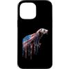 Paint Dripping Patriotic 4th of July US Custodia per iPhone 13 Pro Max Furetto Bandiera Americana USA Drip Graffiti Amante Patriottismo