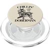 Doberman Pinscher Dog Lover Gifts Rilassarsi con la mia poltrona estiva per cani Doberman PopSockets PopGrip per MagSafe