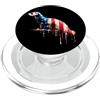 Paint Dripping Patriotic 4th of July US Furetto Bandiera Americana USA Drip Graffiti Amante Patriottismo PopSockets PopGrip per MagSafe