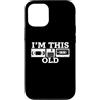Funny 80s Saying & Funny 80s Designs Custodia per iPhone 12/12 Pro I' m This Old - Funny Saying Cassette Novità Umorismo Retro anni '80