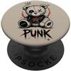 Emo Bear Gothic Teddy Designs Punk Bear Goth Teddy Ribelle Carino Alternativa Estetica PopSockets PopGrip Adesivo