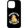 Pregnant Lady Shirts & Apparel Custodia per iPhone 15 Pro Max Incinta e selvaggia Don't Touch Me Cane Divertente Gravidanza