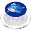 Ocean Aesthetic Decor Carino Balena Cartoon Teal Blu Mare Subacqueo Bella PopSockets PopGrip per MagSafe