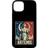 Moon female Goddess Huntress Artemis Myt Custodia per iPhone 15 Plus Artemide Luna femmina Dea Cacciatrice Foresta Frecce
