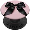 pink cute theme Girly || Fiocco Acquerello || Coquette || Fiocco Estetico Nero PopSockets PopGrip Adesivo