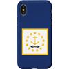 Flags and Symbols Custodia per iPhone X/XS Bandiera dello stato del Rhode Island
