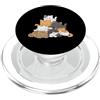 Cute Meowtain Kitty Pile Anime Cat Gifts Pile Cats Anime Gatto Montagna Pile Di Gatti Kawaii Chibi Kitty PopSockets PopGrip per MagSafe