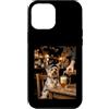 Yorkie Pub Paws Custodia per iPhone 12 Pro Max Divertente Yorkie Dog Bere Birra al Pub