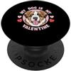 Saint Bernard Puppy Lover PS Il mio cane è il mio San Bernardo. Amante delle zampe PopSockets PopGrip Adesivo