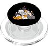 Cute Meowtain Kitty Pile Anime Cat Gifts Kawaii Anime Cat Pile Carino Chibi Kitty Mountain Neko Amante PopSockets PopGrip per MagSafe