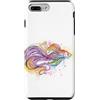 OlechkaDesign Custodia per iPhone 7 Plus/8 Plus Illustrazione acquatica variopinta pesce betta