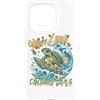 Forofo 100 Custodia per iPhone 15 Pro Divertente tropicale Surfing Sea Turtle Summer Beach Vacation