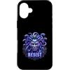 Cyberpunk Medusa Future Rebel Hacker Tec Custodia per iPhone 16 Plus Resisti al futuro ribelle di Cyberpunk Medusa AI Hacker