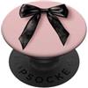 pink cute theme Girly || Fiocco Acquerello || Coquette || Fiocco Estetico Nero PopSockets PopGrip Adesivo