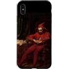 Art Pop Mobile Gallery Custodia per iPhone XS Max Sad Court Jester Stancyk Seduto Polacco Rosso Fool Belle Arti