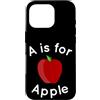 Apple Toddler and Adults Apple Picking D Custodia per iPhone 16 Pro A sta per Apple Toddler Teacher Kindergarten Class Preschool