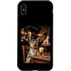 Yorkie Pub Paws Custodia per iPhone XS Max Divertente Yorkie Dog Bere Birra al Pub