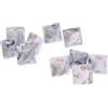 CoudarTitie Set di Dadi Poliedrici D8 per, Bianco + Grigio