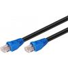 MicroConnect - Cavo di rete - da RJ-45 (M) a RJ-45 (M) - 60,0 m - UTP - CAT 6 - per esterni, robusto - nero, blu (B-UTP6