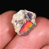 Opale Nero Etiope Grezzo, Opale Secco Naturale Sciolto Pietra Preziosa 5.25 CT