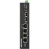 HIKVISION Switch DS-3T0506HP-E/HS PoE Gigabit Ethernet Nero 4 porte