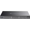 TP-Link switch di rete Gestito L2/L2+ Gigabit Ethernet 48 porte PoE Nero
