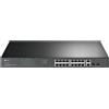 TP-Link switch di rete Gigabit Ethernet 18 porte PoE 1U Nero