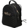 GAÀLLE Gaelle Paris Zaino Matelassé Donna, Nero, Similpelle, 29x22x12 cm, con Tasca Esterna e Spallacci Regolabili, Stile Casual