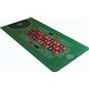 , Roulette Matte, Diverse Misure, Double 0 O Singolo 0 (Singolo 0, 160 X 80 Cm)