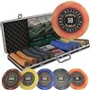 , Adriana - Set Da Poker Con 500 Chip Da Poker Clay Con Valori, Con Pulsante in