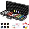 Does not apply Poker Chips, Set Di Fiches Da Poker Con 500/300 Chips E Custodia in Alluminio, M