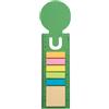 Segnalibro righello paglia di grano con sticky notes WheaMark personalizzate o neutre