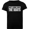 Pinitotee Whos Gonna Carry The Boats Military Maglietta Femminile Nera da Donna Regular