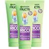Garnier Fructis Shampoo Idratante Metodo Ricci con Acido Ialuronico e Burro di Karité Rivitalizza il Riccio Formula Vegana Senza Siliconi per la Cura dei Capelli - 3 Flaconi da 200ml
