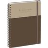 Exacompta 2001986E - Agenda settimanale da ufficio SAD 20S Gustave, 15 x 21 cm, da settembre 2026 a dicembre 2027-16 mesi, colore: marrone/gregio
