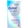 RECKITT BENCKISER H.(IT.) SpA Durex Invisible Profilattici Ultra Sottili Easy-On 52mm - 6 Pezzi