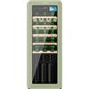 Cecotec Cantinetta 24 Bottiglie Retrò Bolero Grandsommelier Origin 24 Hit Green. Finitura Verde Controllo Led, Temp. 5-20ºC, NoFrost, Ripiani In Legno, Luce Interna, Ventilazione