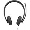 Lenovo Cuffie Lenovo VoIP Headset 5000 a Padiglione per Ufficio Nero [4XD1R88995]