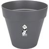 Elho Loft Urban Round Wheels 40 - Vaso - Nero - Esterno - Ø 38.5 x H 35.3 cm