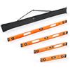 VEVOR Set di Livelle Magnetiche, 4 Pezzi (400/600/900/1200 mm), Livella a Trave a I in Lega di Alluminio, 3 Fiale Verdi ad Alta Visibilità, Foro per Appendere, Alta Precisione per Lavori di Bricolage