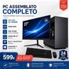 Pc Assemblato Completo I5-10400 RAM 16GB SSD 512GB Windows 11 Monitor 27 WI-FI + BLUETOOTH