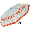 Fisura - Ombrello pieghevole automatico da viaggio "Out of the office" a righe. Ombrello antivento compatto da donna, diametro aperto 96 cm.