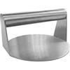 Fackelmann Pressa schiaccia hamburger in acciaio inossidabile, ideale per smash burger, per burger sulla piastra, lavabile in lavastoviglie, dimensione Ø14x10 cm