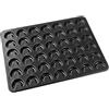 Zenker Teglia da Forno per Biscotti a Mezzaluna, Rivestimento Antiaderente, Fino a 230°C, prepara 42 cornetti, Ideale per Biscotti Fatti in casa, Dolci da Forno e Pasticceria, Dimensioni 42x32 cm